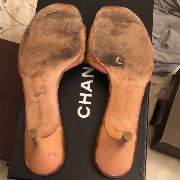 Vintage Tie Dye Chanel Mules - Picture 3 of 4